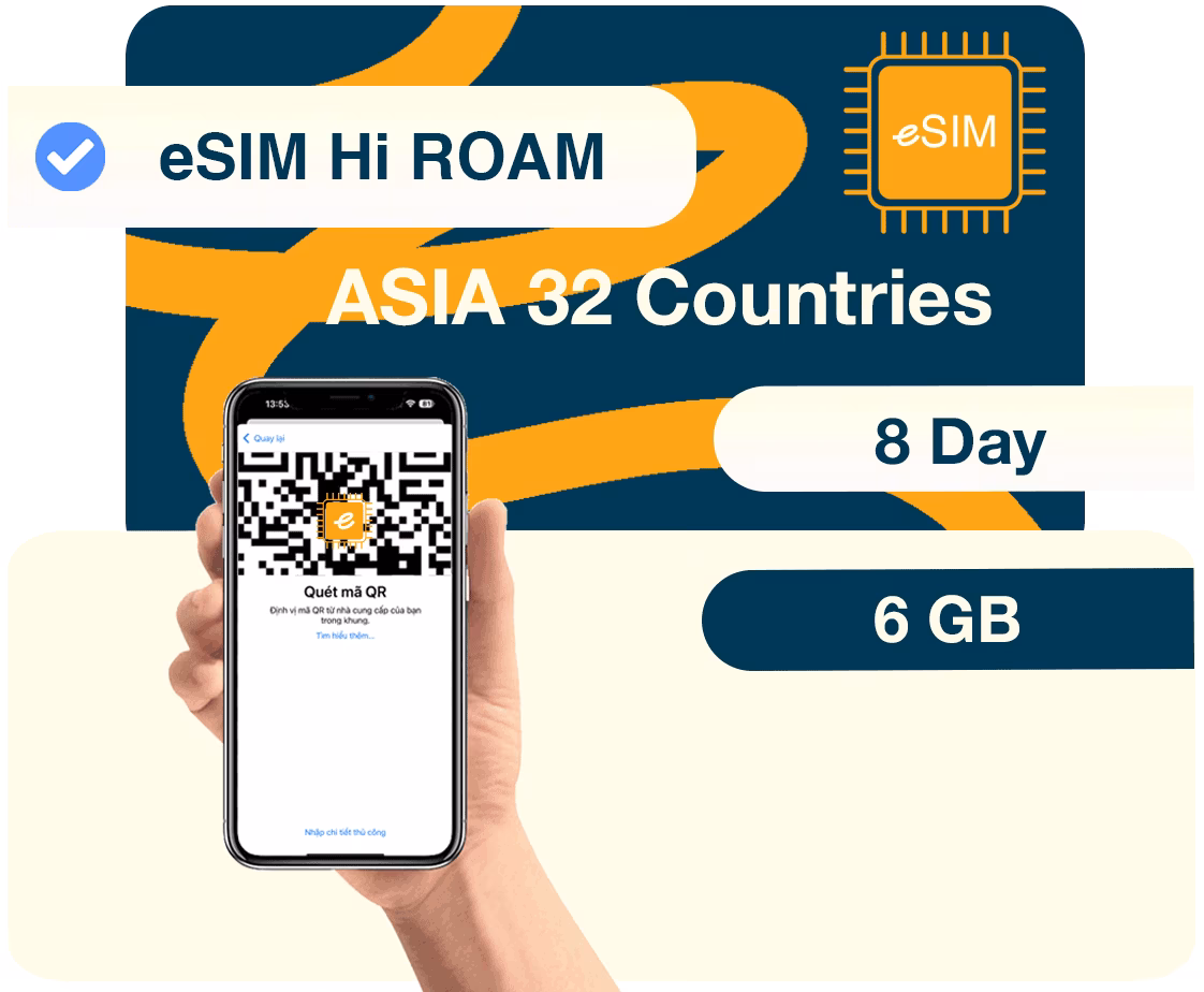 eSIM du lịch 26 Nước