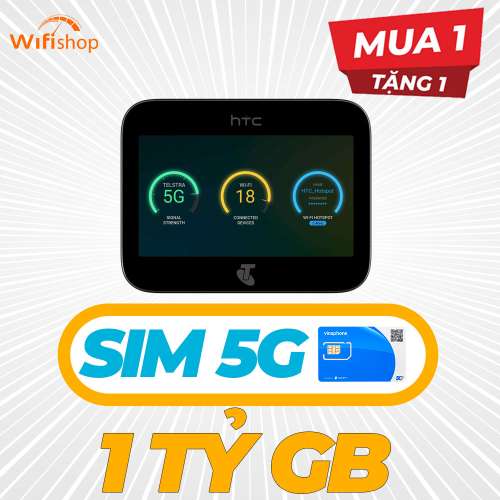 Bộ Phát Wifi HTC 5G Hub – Tốc Độ Cao, Pin 7600 mAh 