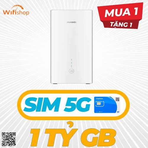 Bộ phát Wifi 4G Huawei B628, LTE CAT12, băng tần kép, 600Mps, kết nối 64 Users 