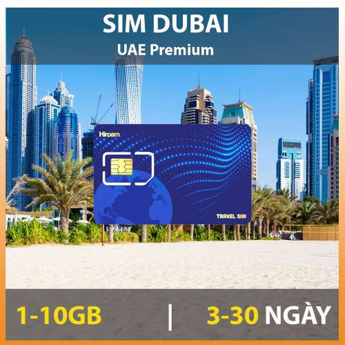 Sim 5G Du Lịch Dubai (UAE)