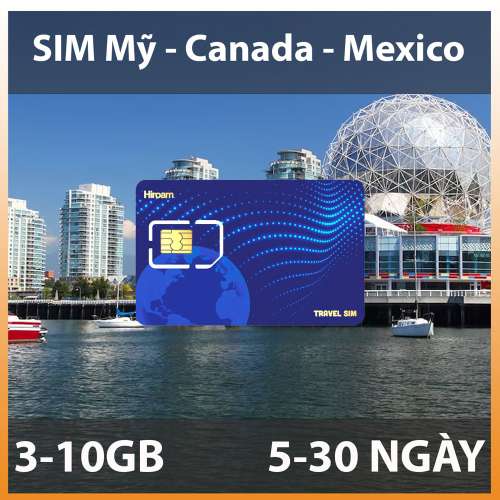 Sim 3 Nước Canada - Mỹ - Mexico