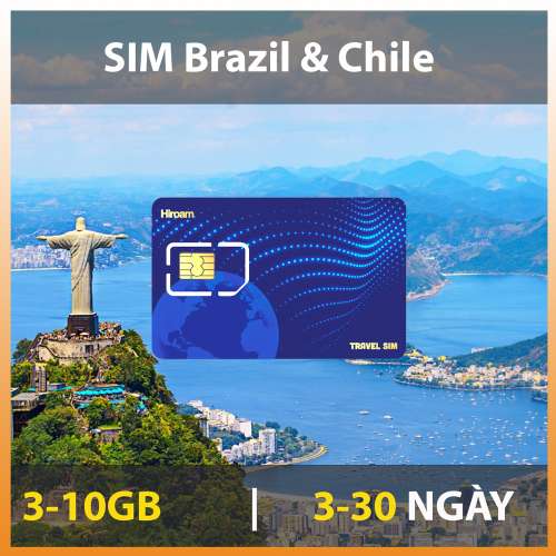 Sim du lịch Brazil & Chile