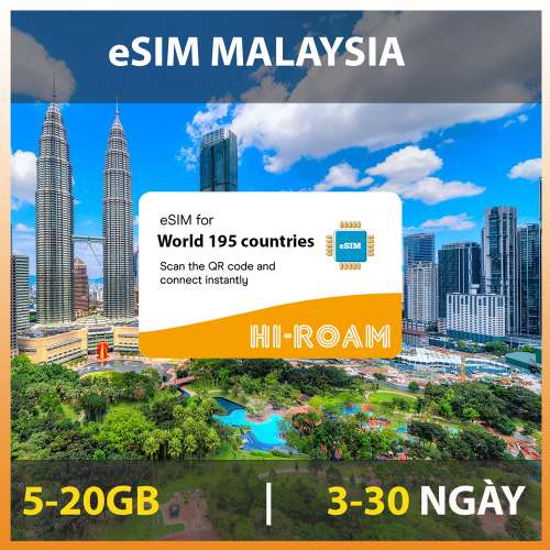 eSIM du lịch Malaysia