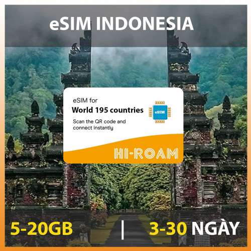 eSIM du lịch Indonesia