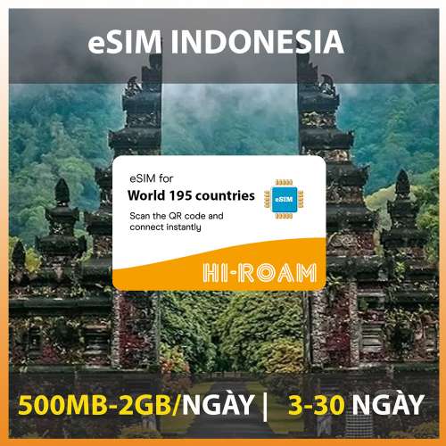 eSIM du lịch Indonesia - Gói theo ngày