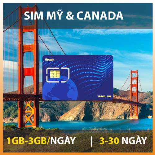 Sim 5G du lịch Mỹ & Canada