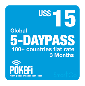 Nạp Tiền Pokefi Gói Cước 5GB Data Global 100+ Thời hạn 3 tháng