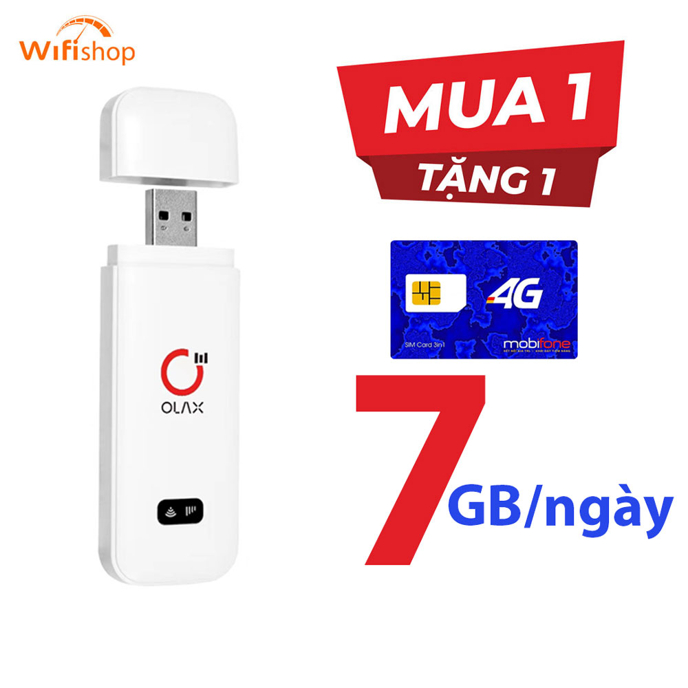 USB Phát Wifi 4G ZTE Olax U80 ELITE tốc độ 150Mbps hỗ trợ đa mạng 