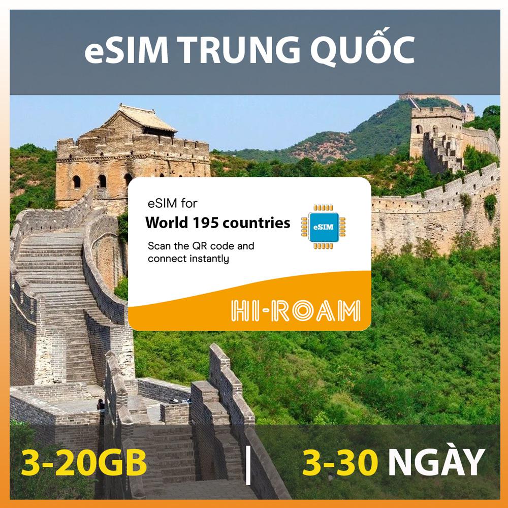 eSIM 5G Trung Quốc - China Moblile