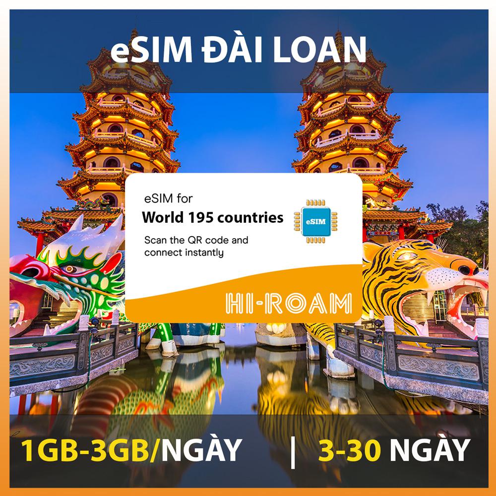 eSIM du lịch Đài Loan - Gói theo ngày