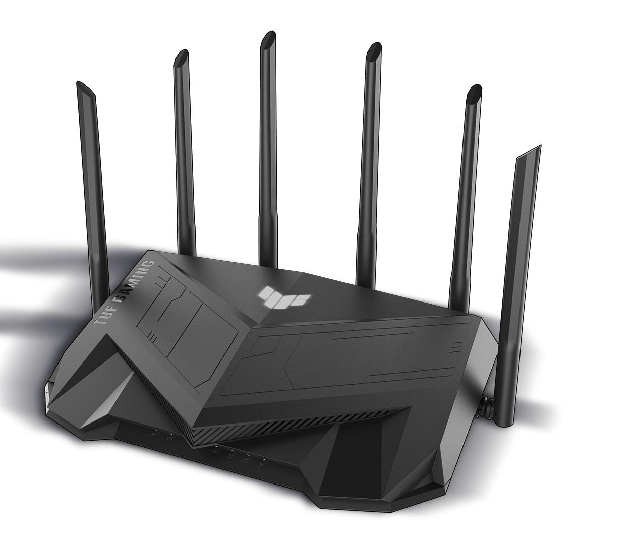 Router ASUS TUF Gaming AX5400, WiFi 6 tốc độ 5400Mbps, AiMesh WIFI Mesh, MU-MIMO, AiProtection Pro, RGB Aura