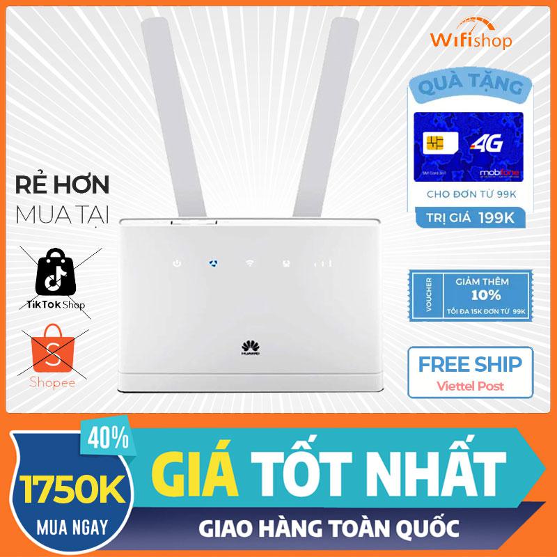 Bộ Phát Wifi 4G Huawei B315s-936, tốc độ Wifi 300Mbps, Hỗ Trợ 32 User, 4 Cổng LAN 1Gb