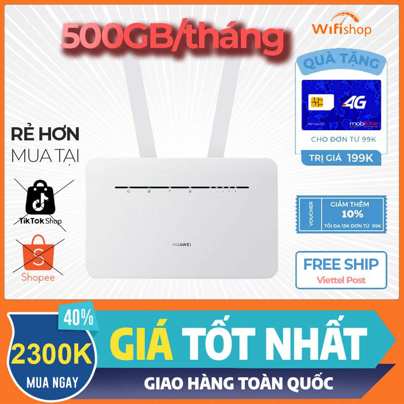 Bộ phát Wifi 4G Huawei B535 CAT7 – Tốc độ 300Mbps, Kết nối 64 máy