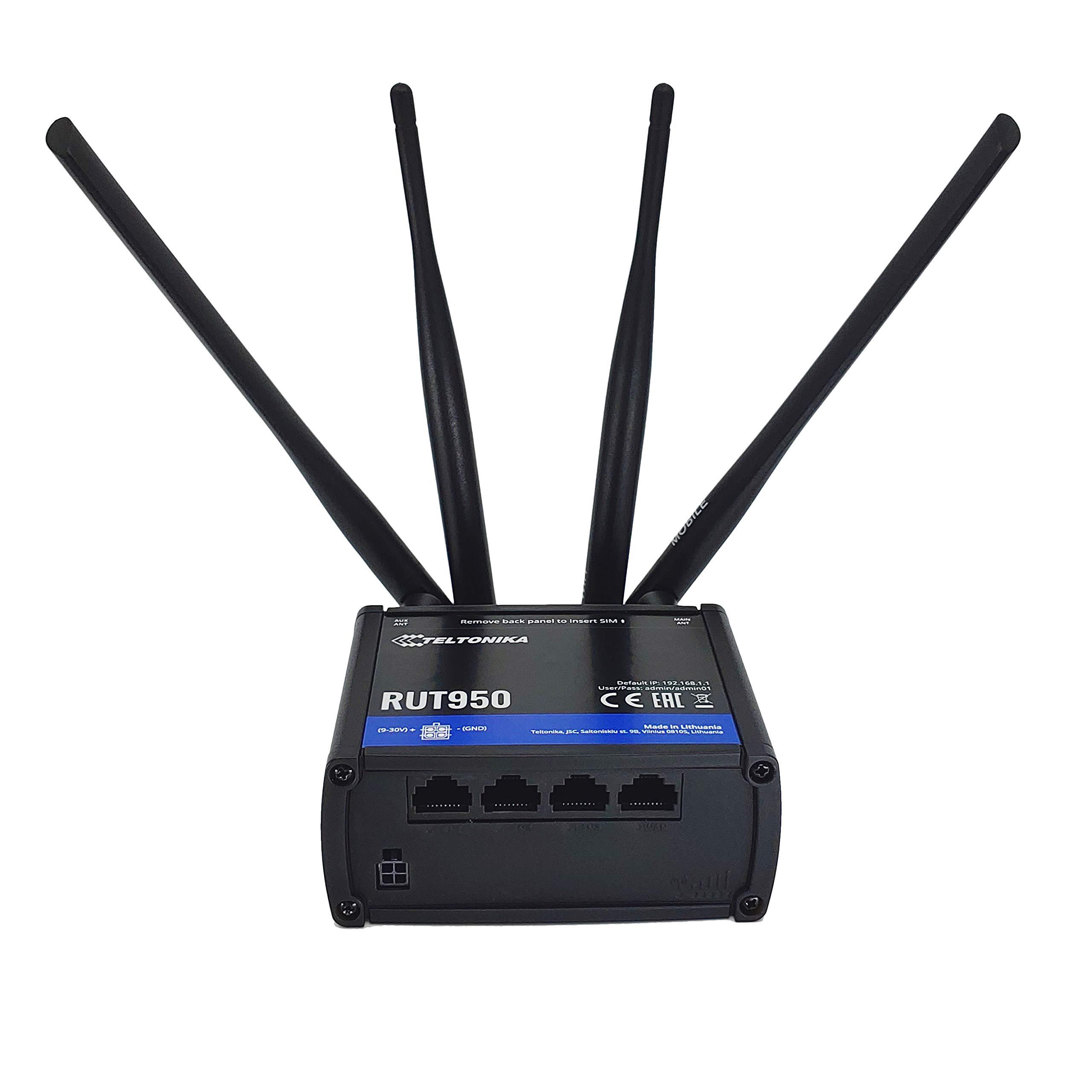 Bộ Phát Wifi 4G Công Nghiệp Teltonika RUT950 Hỗ Trợ 2 Sim kết nối 100 user