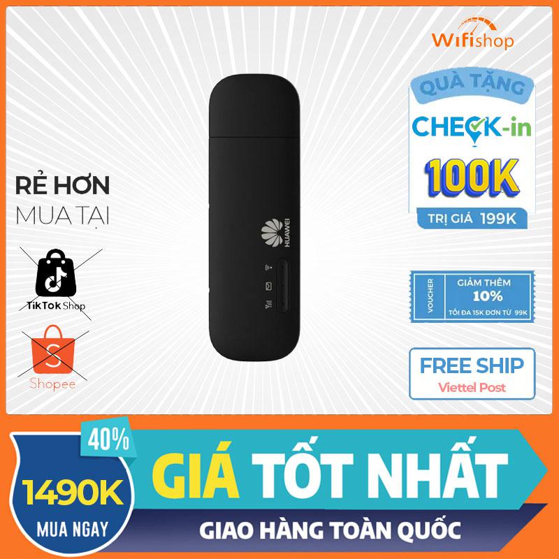 USB Phát Wifi 4G Huawei E8372 tốc độ lên tới 150Mbps