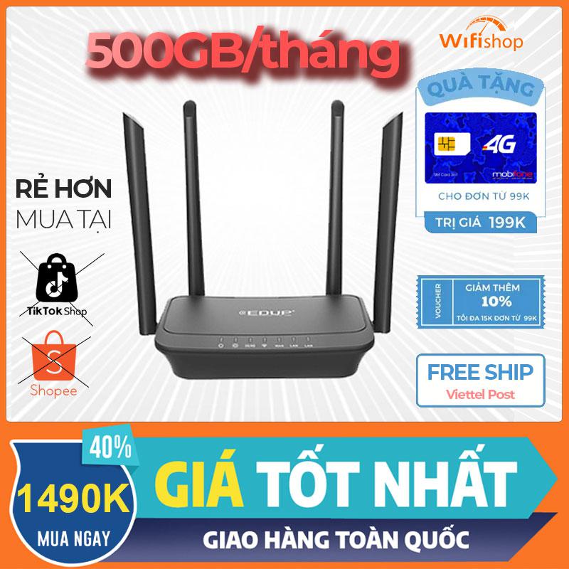 Bộ Phát Wifi 4G Edup R102 Chuẩn N300 tốc độ 300mpbs