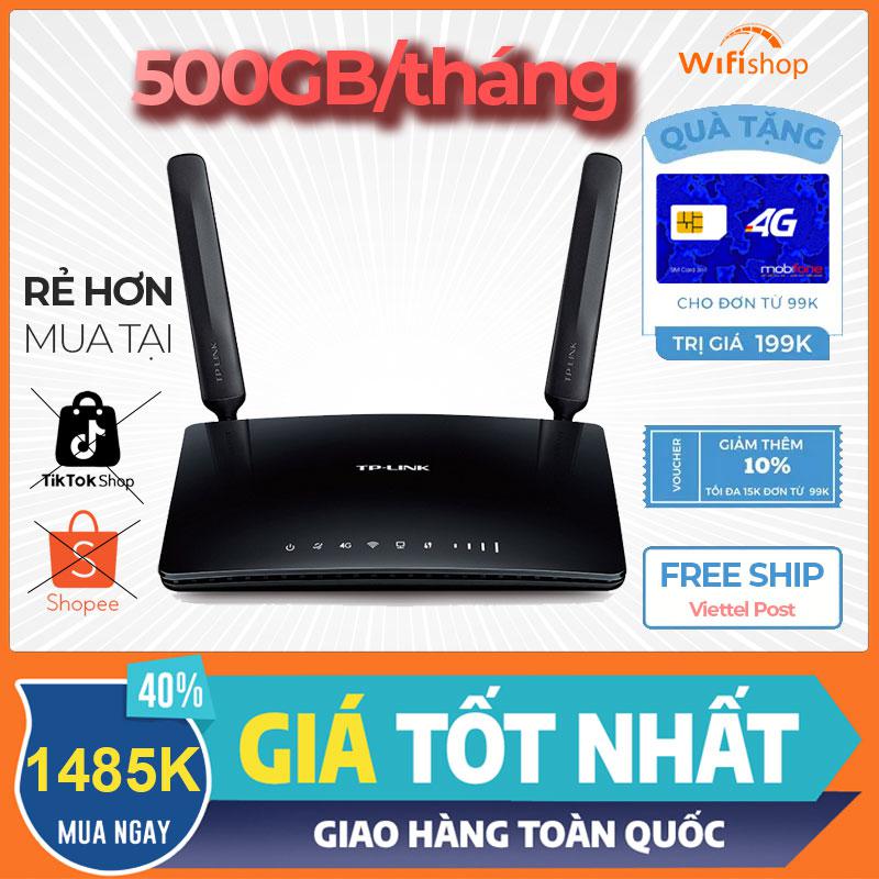 Bộ phát WiFi 4G TPLink Archer MR200 - băng tần kép AC750