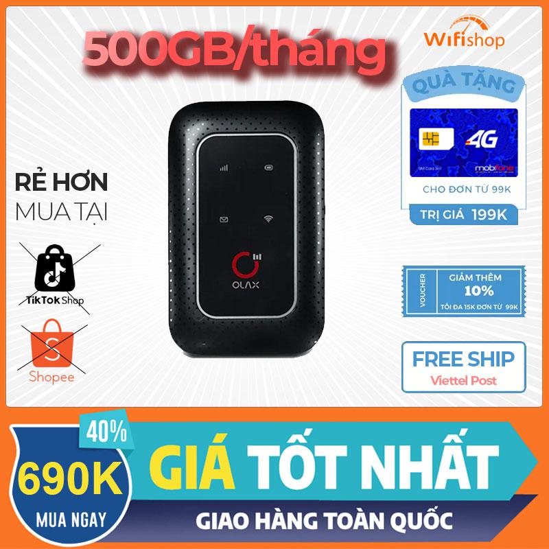 Bộ Phát Wifi 4G OLAX MF980U tốc độ 150Mbps, Kết nối 10 Máy