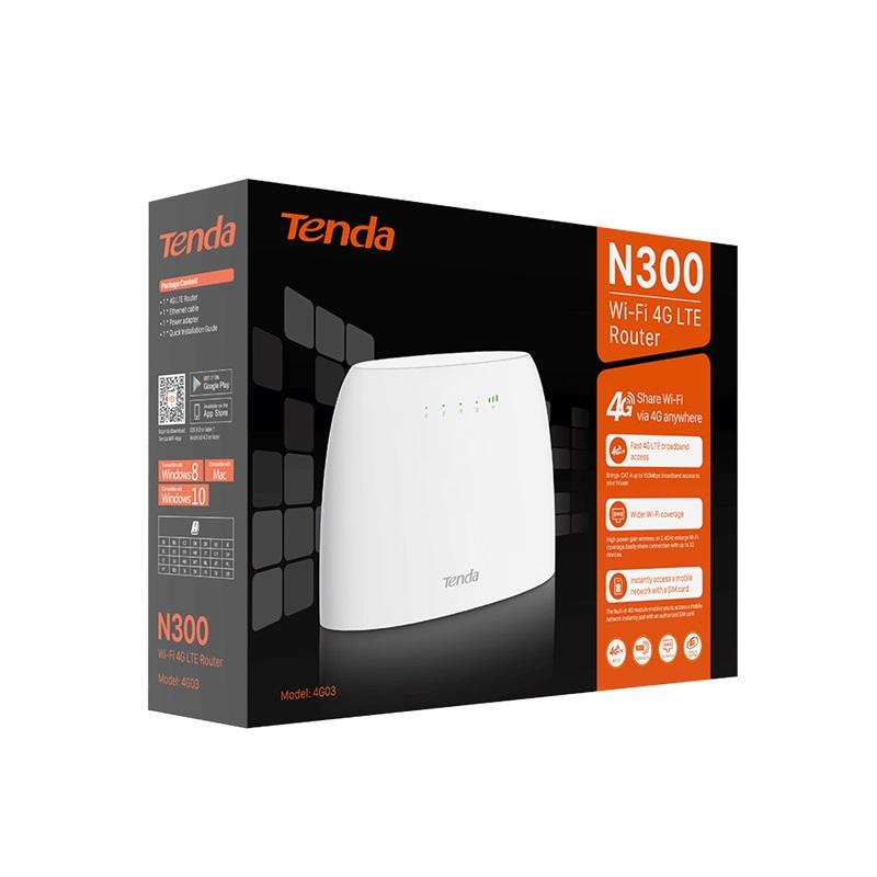 Bộ Phát Wifi 4G Tenda 4g03 Cat4 tốc độ 150mpbs