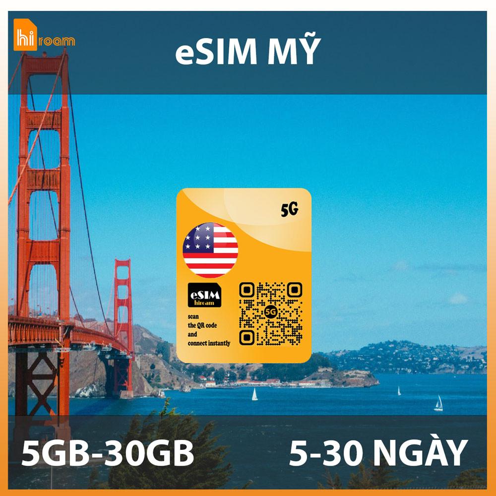 eSIM du lịch Mỹ