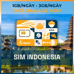 Sim du lịch Indonesia