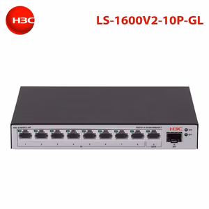 H3C LS-1600V2-10P-GL Switch Layer 2 10 Cổng Gigabit - Hiệu Suất Cao, Cung Cấp Nguồn POE