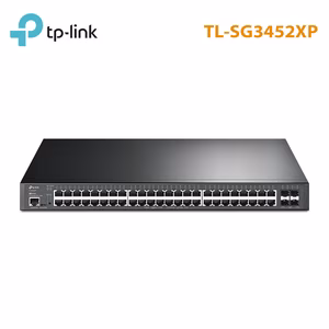 Switch Managed L2+ JetStream TP-Link TL-SG3452XP | 48 Port PoE+ | 4 Port SFP+ | 500W