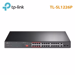Switch 28 Cổng TP-Link TL-SL1226P | 24 Cổng PoE+, Công Suất 250W