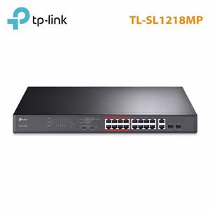 Switch 20 Cổng TP-Link TL-SL1218MP | 16 Cổng PoE+, Công Suất 192W