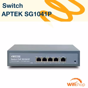 Switch 4 Cổng POE Gigabit APTEK SG1041P - Hiệu Suất Cao & Cung Cấp Nguồn PoE