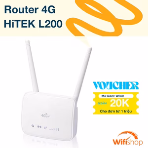 Bộ phát Wifi 4G không dây Hitek L200 tốc độ 150Mpbs mạnh mẽ, kết nối 32 user