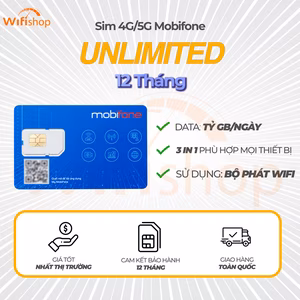 SIM 5G Mobifone M0 MAX BĂNG THÔNG - Tỷ GB