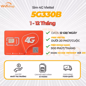 SIM 5G Viettel 5G330B dung lượng 12GB/Ngày