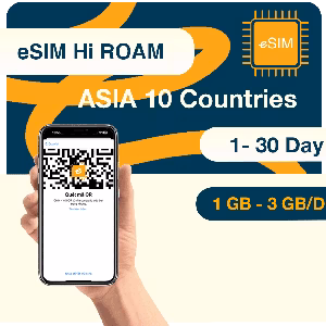 eSIM Du Lịch Châu Á 10 Nước