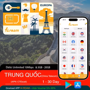 Sim Du Lịch Trung Quốc Macao - China Telecom