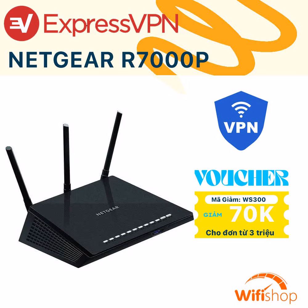 Bộ Phát Wifi Netgear R7000P Chuẩn AC2300 Dual band - Wifi VPN