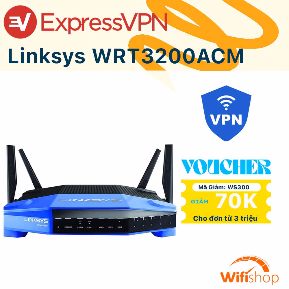 Router Wifi Linksys WRT3200ACM - Wifi VPN