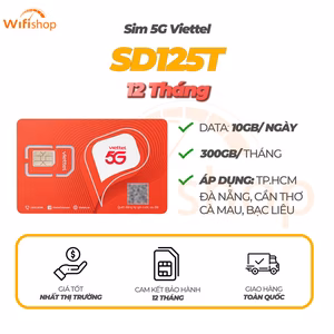 SIM Viettel SD125T 10GB/Ngày (300GB/Tháng), Trọn gói 12 tháng