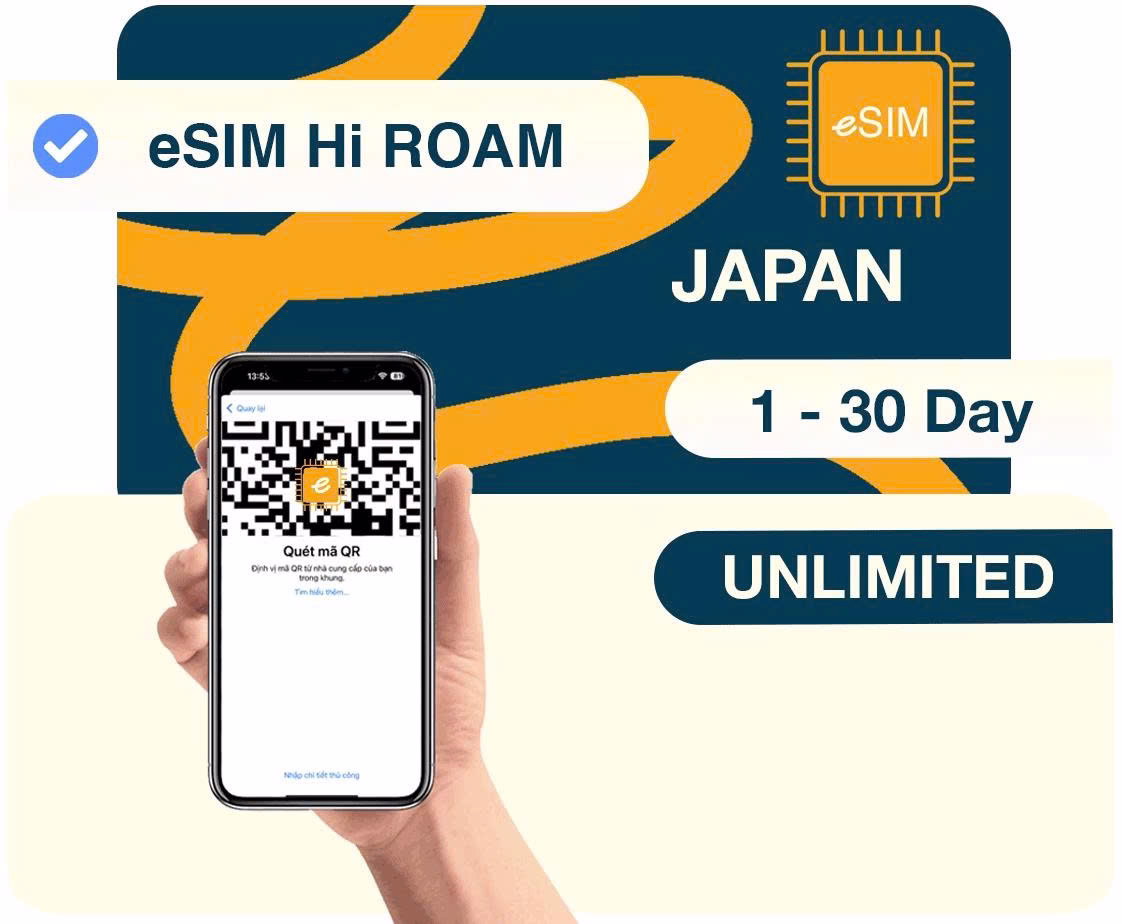eSIM Nhật Bản Unlimited 10.000GB