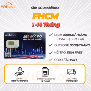 SIM 5G Mobifone FHCM 1000GB/Tháng
