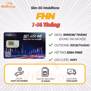 SIM 5G Mobifone FHN 1000GB/Tháng