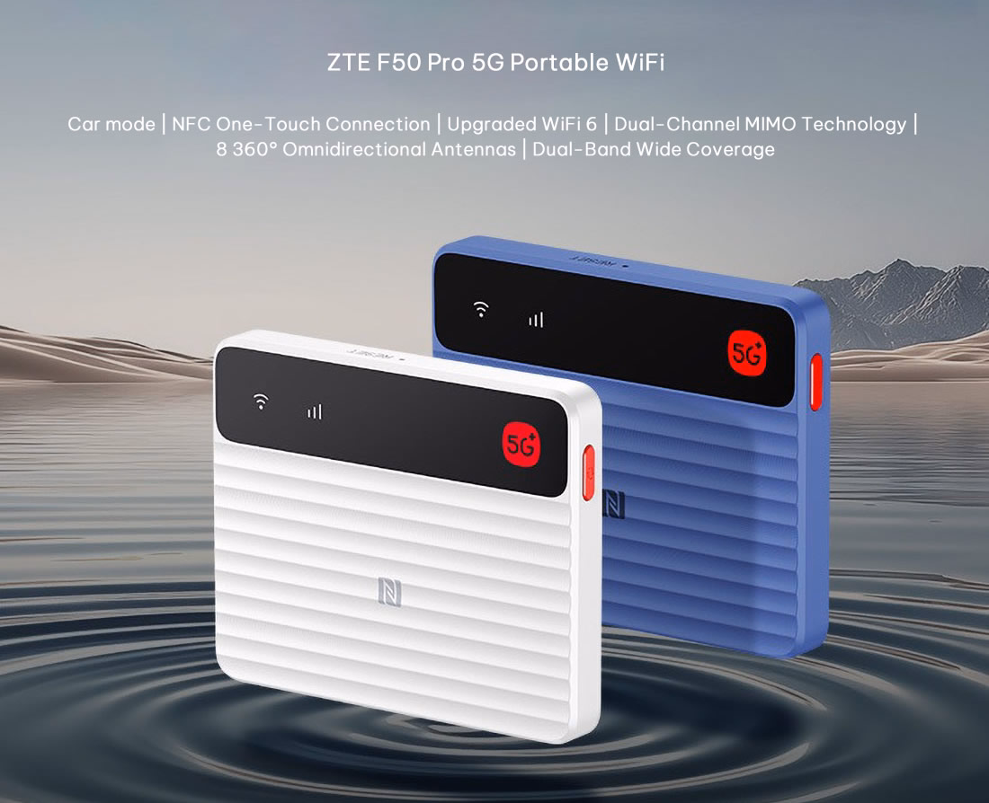 Bộ Phát Wifi 5G ZTE F50 Pro MU3356 Wi-Fi 6 2 SIM