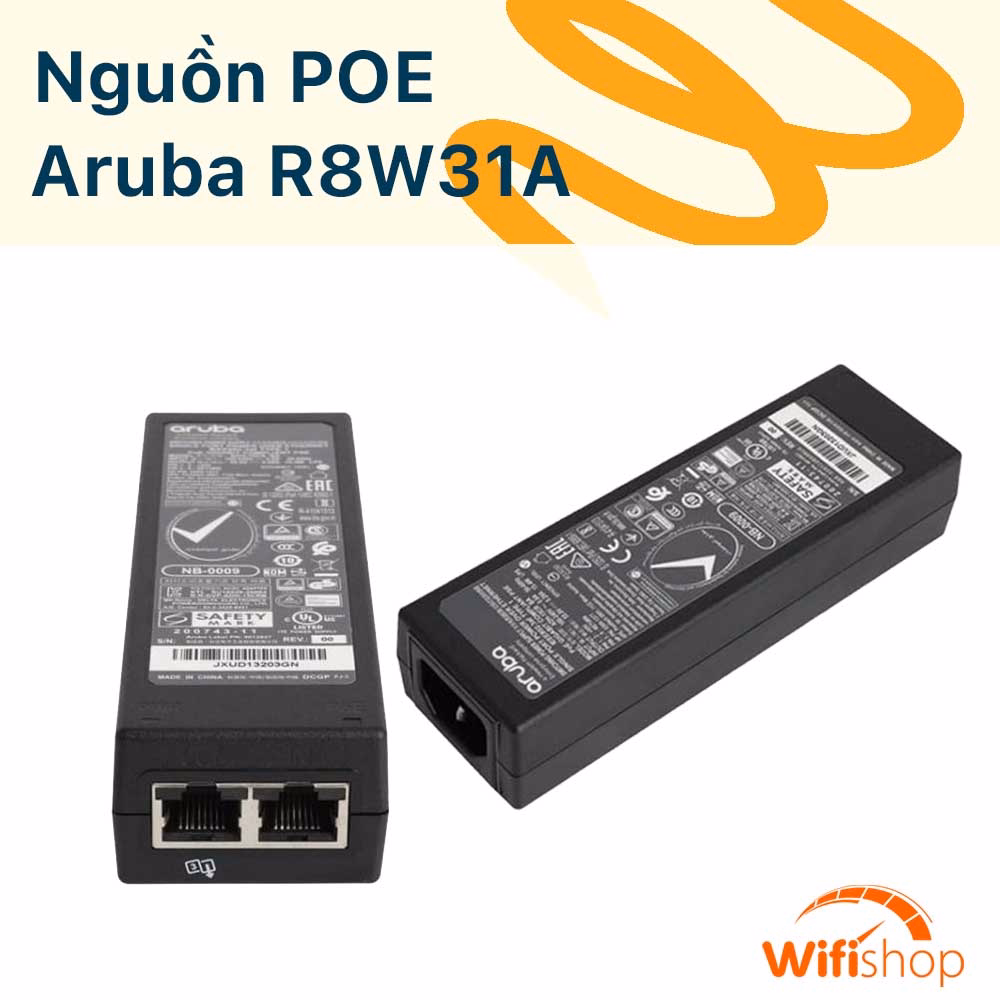 Nguồn Aruba Instant On 802.3af POE Midspan R8W31A (ADH-15CR BA)