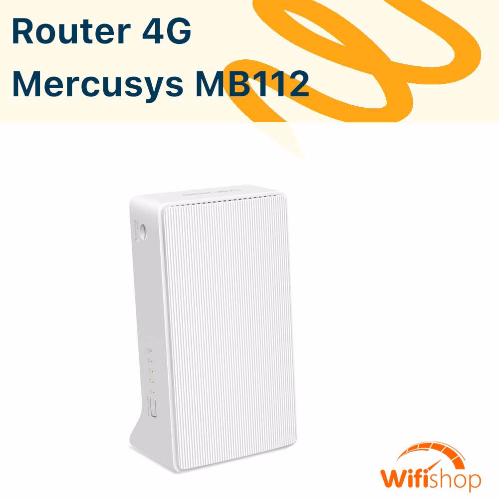 Bộ Phát Wifi 4G Mercusys MB112-4G tốc độ 300Mbps