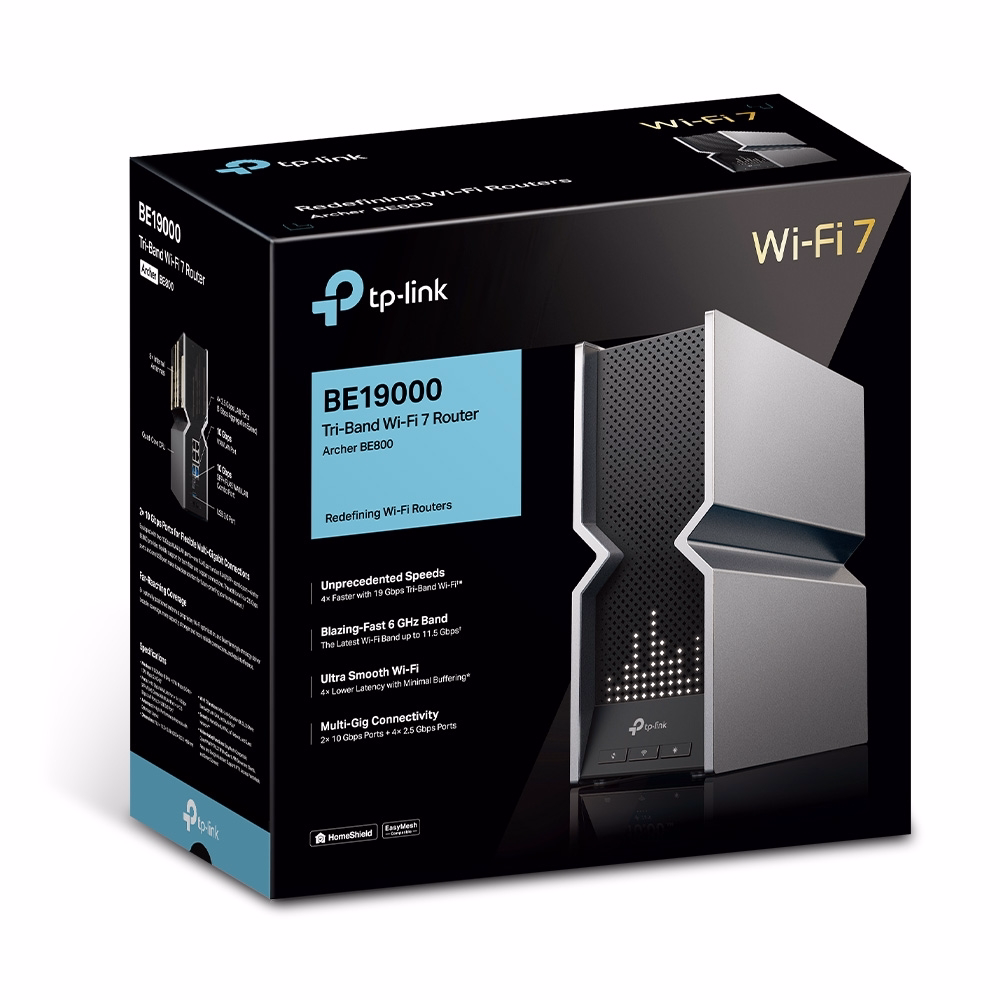 TP-Link Archer BE800 - Bộ Phát WiFi 7 Tốc Độ Cao BE19000