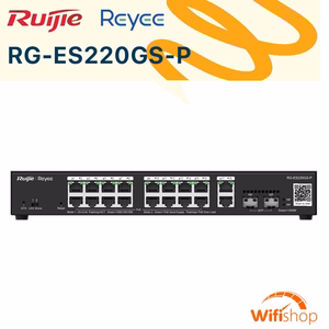 Switch PoE+ Ruijie RG-ES220GS-P, 20 Port Cloud Managed, Công Suất 250W