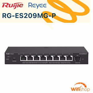 Switch Ruijie RG-ES209MG-P, 8 Cổng 2.5G PoE+ Smart Cloud Managed
