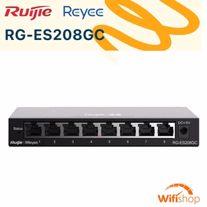 Switch Ruijie RG-ES208GC 8 Cổng Gigabit Smart Cloud Managed