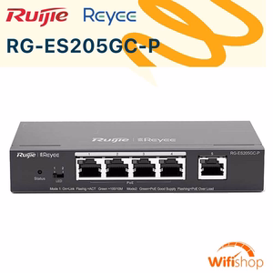 Switch Ruijie RG-ES205GC-P 5 Cổng POE Gigabit Smart Cloud Managed