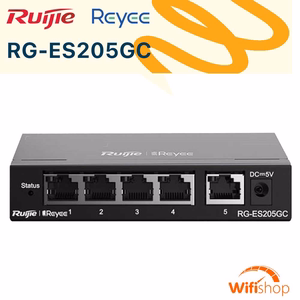 Switch Ruijie RG-ES205GC 5 Cổng Gigabit Smart Cloud Managed